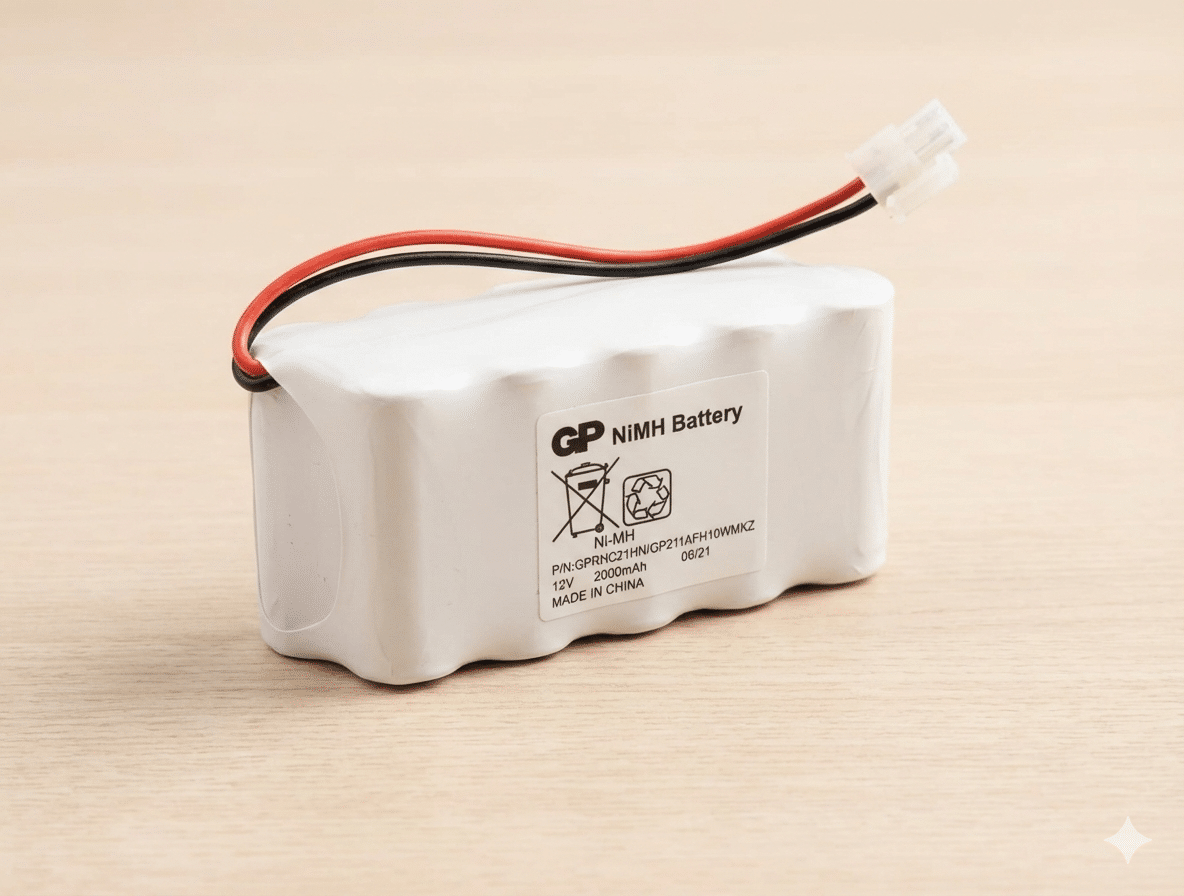 Accu/Batterij voor het ecg apparaat van Cardioline AR2100 View NiMH 12V 2000mAh.