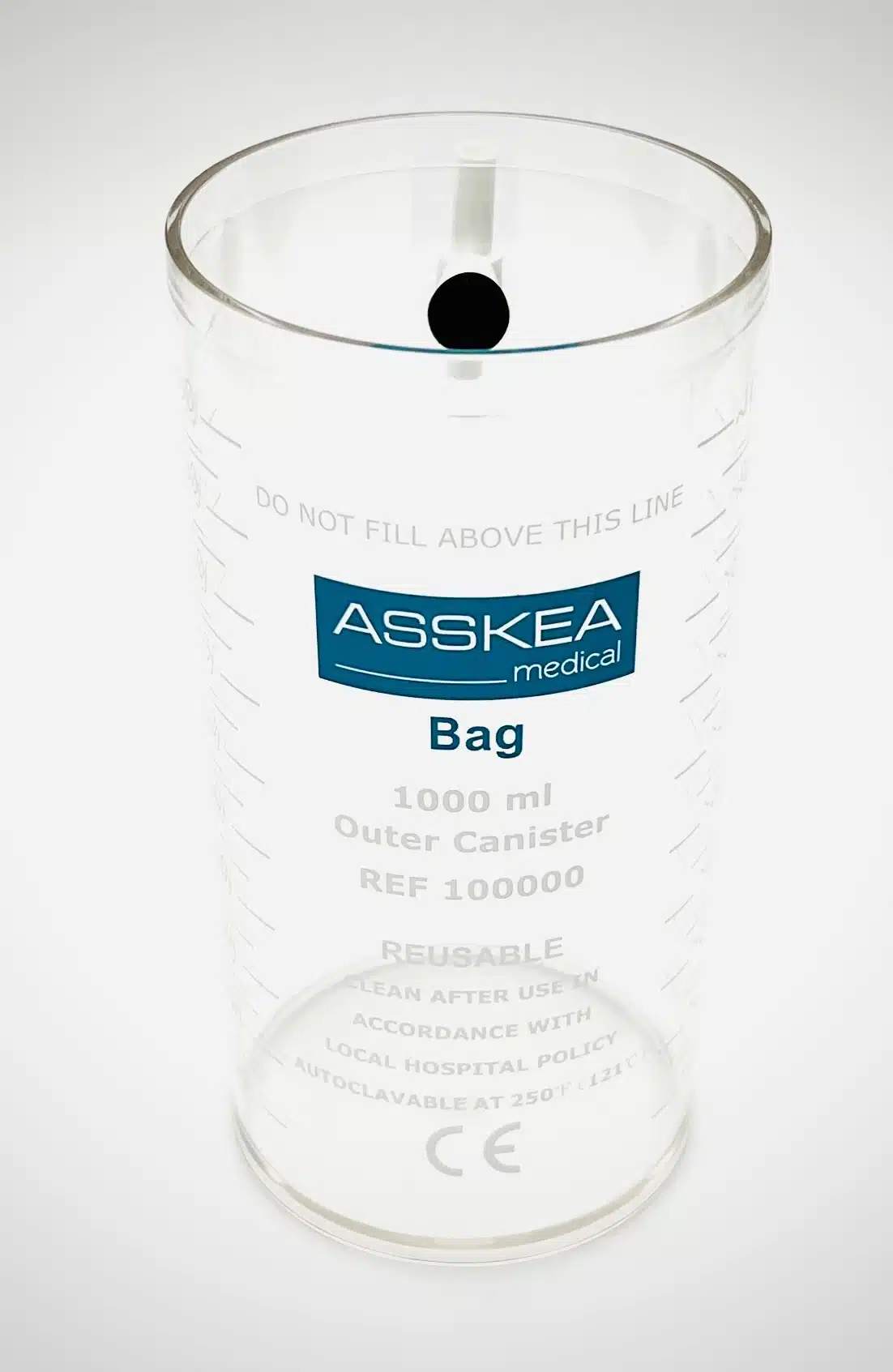 Asskea opvangreservoir voor disposable systeem voor gebruik met 100002 opvangzakken oneway