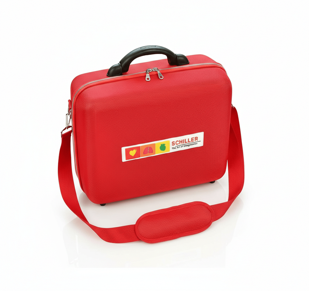 Tas/koffer voor Schiller Cardiovit FT-1, specifiek voor opbergen en verplaatsen van het ecg-apparaat